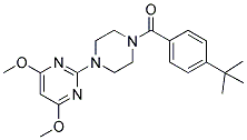 1-(4-tert-Butylbenzoyl)-4-(4,6-dimethoxypyrimidin-2-yl)piperazine 结构式