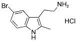 2-(5-BROMO-2-METHYL-1H-INDOL-3-YL)ETHANAMINE HYDROCHLORIDE 结构式