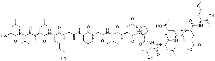 H-LEU-VAL-LEU-LYS-GLY-LEU-GLY-VAL-ASN-PRO-THR-LEU-GLU-GLU-MET-OH 结构式
