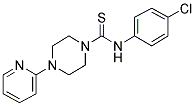 ((4-CHLOROPHENYL)AMINO)(4-(2-PYRIDYL)PIPERAZINYL)METHANE-1-THIONE 结构式