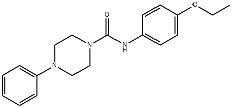 N-(4-ETHOXYPHENYL)(4-PHENYLPIPERAZINYL)FORMAMIDE 结构式