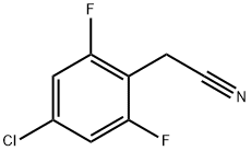4-氯-2,6-二氟苯基乙腈 结构式