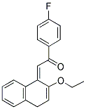 2-(2-ETHOXYNAPHTHYLIDENE)-4'-FLUOROACETOPHENONE 结构式