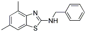 BENZYL-(4,6-DIMETHYL-BENZOTHIAZOL-2-YL)-AMINE 结构式