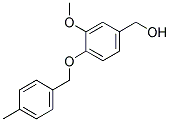 (3-METHOXY-4-[(4-METHYLBENZYL)OXY]PHENYL)METHANOL 结构式