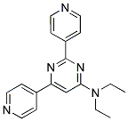 N,N-DIETHYL-2,6-DIPYRIDIN-4-YLPYRIMIDIN-4-AMINE 结构式