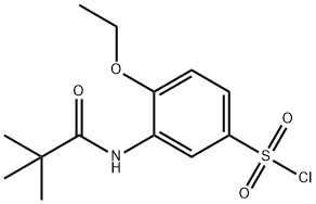 3-(2,2-DIMETHYL-PROPIONYLAMINO)-4-ETHOXY-BENZENE SULFONYL CHLORIDE 结构式