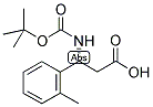 BOC-(R)-3-氨基-3-(2-甲基苯基)-丙酸 结构式
