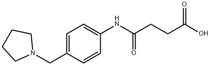 N-(4-吡咯烷-1-基甲基-苯基)-丁酰胺酸 结构式