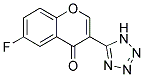 6-FLUORO-3-(1H-TETRAZOL-5-YL)-4H-CHROMEN-4-ONE 结构式