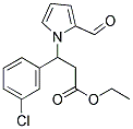 ETHYL 3-(3-CHLOROPHENYL)-3-(2-FORMYL-1H-PYRROL-1-YL)PROPANOATE 结构式