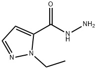 1-乙基-1H-吡唑-5-碳酰肼 结构式