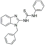 1-(1-BENZYL-1H-BENZOIMIDAZOL-2-YL)-3-PHENYL-THIOUREA 结构式