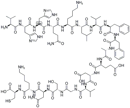 BETA-AMYLOID (12-28) – CYS 结构式