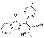 2-METHYL-4-(4-METHYLPHENYL)-5-OXO-5H-INDENO[1,2-B]PYRIDINE-3-CARBONITRILE 结构式