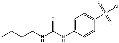4-(3-BUTYL-UREIDO)-BENZENESULFONYL CHLORIDE 结构式