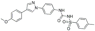 N-[4-(4-(4-METHOXYPHENYL)-1H-PYRAZOL-1-YL)PHENYL]-N'-((4-METHYLPHENYL)SULPHONYL)UREA 结构式