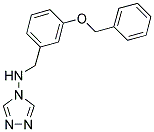 N-(3-(BENZYLOXY)BENZYL)-4H-1,2,4-TRIAZOL-4-AMINE 结构式