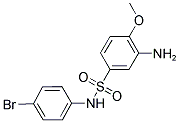 3-AMINO-N-(4-BROMO-PHENYL)-4-METHOXY-BENZENESULFONAMIDE 结构式