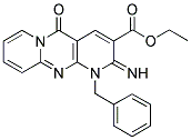 ETHYL 1-BENZYL-2-IMINO-5-OXO-1,5-DIHYDRO-2H-DIPYRIDO[1,2-A:2',3'-D]PYRIMIDINE-3-CARBOXYLATE 结构式