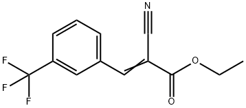 ETHYL 2-CYANO-3-[3-(TRIFLUOROMETHYL)PHENYL]ACRYLATE 结构式