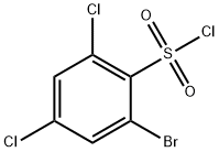 2-溴-4,6-二氯苯磺酰氯 结构式