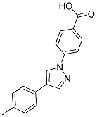 4-[4-(4-METHYLPHENYL)-1H-PYRAZOL-1-YL]BENZOIC ACID 结构式