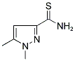 1,5-DIMETHYL-1H-PYRAZOLE-3-CARBOTHIOAMIDE 结构式