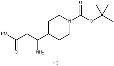 3-Amino-3-(1-(tert-butoxycarbonyl)piperidin-4-yl)propanoicacidhydrochloride