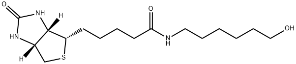 (3AS,4S,6AR)-六氢-N-(6-羟基己基)-2-氧代-1H-噻吩并[3,4-D]咪唑-4-戊酰胺 结构式