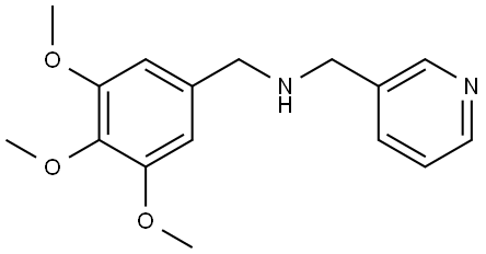PYRIDIN-3-YLMETHYL-(3,4,5-TRIMETHOXY-BENZYL)-AMINE 结构式