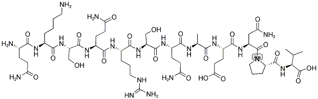 GLN-LYS-SER-GLN-ARG-SER-GLN-ALA-GLU-ASN-PRO-VAL 结构式
