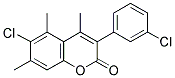 6-CHLORO-3(3'-CHLOROPHENYL)-4,5,7-TRIMETHYLCOUMARIN 结构式