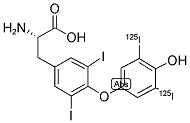 L-[3',5'-125I]THYROXINE 结构式