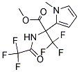 METHYL 3,3,3-TRIFLUORO-2-(1-METHYLPYRROL-2-YL)-N-(TRIFLUOROACETYL)ALANINATE 结构式