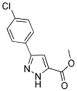 METHYL 3-(4-CHLOROPHENYL)-1H-PYRAZOLE-5-CARBOXYLATE 结构式