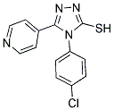 4-(4-CHLORO-PHENYL)-5-PYRIDIN-4-YL-4H-[1,2,4]TRIAZOLE-3-THIOL 结构式