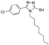 5-(4-CHLORO-PHENYL)-4-OCTYL-4H-[1,2,4]TRIAZOLE-3-THIOL 结构式