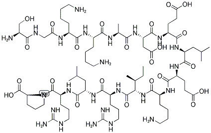 H-Ser-Gly-Lys-Lys-Ala-Asp-Glu-Leu-Glu-Lys-Ile-Arg-Leu-Arg-Pro-OH 结构式