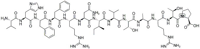 VAL-HIS-PHE-PHE-ARG-ASN-ILE-VAL-THR-ALA-ARG-THR-PRO 结构式