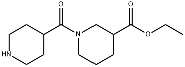 1-(哌啶-4-羰基)哌啶-3-甲酸乙酯 结构式