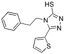 4-PHENETHYL-5-THIOPHEN-2-YL-4H-[1,2,4]TRIAZOLE-3-THIOL 结构式