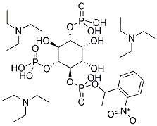 D-MYO-INOSITOL 1,4,5-TRIPHOSPHATE, P4(5)-(1-(2-NITROPHENYL) ETHYL) ESTER, TRIS(TRIETHYLAMMONIUM SALT) 结构式