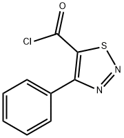 4-PHENYL-1,2,3-THIADIAZOLE-5-CARBONYL CHLORIDE 结构式