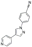 4-(4-PYRIDIN-4-YL-1H-PYRAZOL-1-YL)BENZONITRILE 结构式