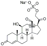 4-PREGNEN-11-BETA, 21-DIOL-3,18,20-TRIONE 21-SULPHATE, SODIUM SALT 结构式