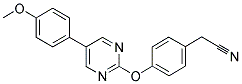 (4-([5-(4-METHOXYPHENYL)PYRIMIDIN-2-YL]OXY)PHENYL)ACETONITRILE 结构式