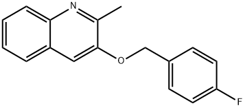 3-[(4-FLUOROBENZYL)OXY]-2-METHYLQUINOLINE 结构式