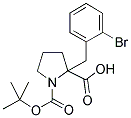 BOC-ALPHA-(2-BROMOBENZYL)-(D,L)-PROLINE 结构式