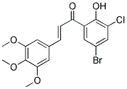 5'-Bromo-3'-chloro-2'-hydroxy-3,4,5-trimethoxychalcone 结构式